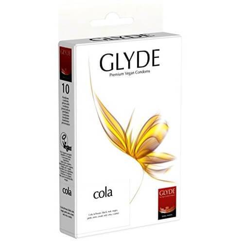 Glyde Ultra Cola Flavour Vegan Condoms 10 Pack - LOVEPOPPER.COM - Glyde Vegan Condoms