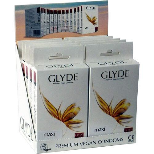 Glyde Ultra Maxi Vegan Condoms 10 Pack - LOVEPOPPER.COM - Glyde Vegan Condoms