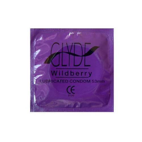 Glyde Ultra Wildberry Flavour Vegan Condoms 100 Bulk Pack - LOVEPOPPER.COM - Glyde Vegan Condoms