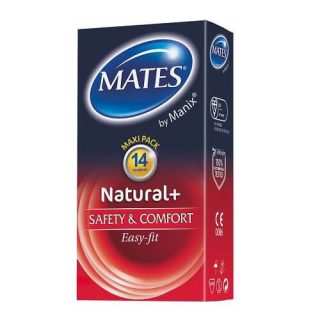 Mates Natural Condoms 14 Pack - LOVEPOPPER.COM - Mates