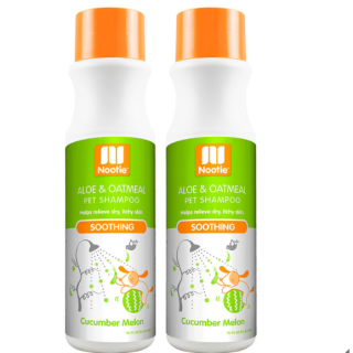Nootie Soothing Pet Shampoo, 2 x 472ml - Cucumber Melon Scented
