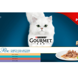 Gourmet Perle Cat Food Chefs Fish and Meat Mixed Collection, 60 x 85g