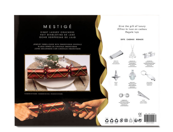 Mestigé Luxury Christmas Crackers in Red and Green Tartan