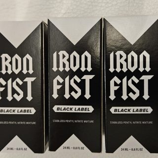 Iron Fist black label Pentyl Nitrite 24ml Extra Strong Poppers pack of 3