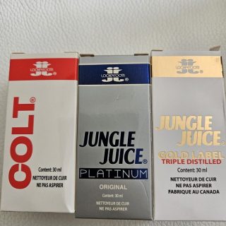 set of 3 JJ COLT- Jungle Juice platinum and Gold label